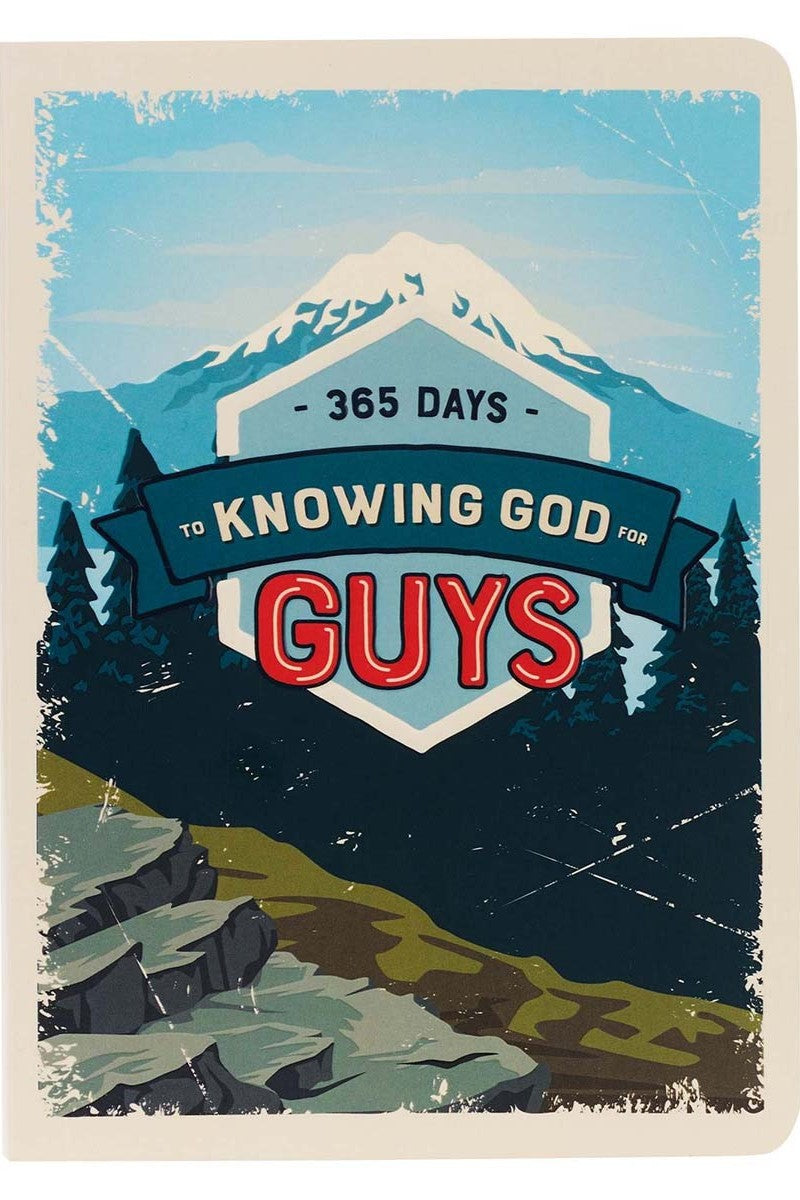 Front cover of 365 Days to Knowing God for Guys by Carolyn Larsen.