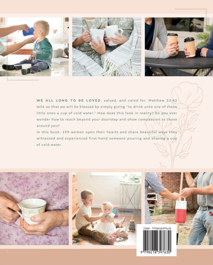 Back cover of A Cup of Cold Water by Jolene Burkholder and Jolene Zimmerman.