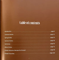 Table of contents page of Be Your Own Barista: Enjoy it your way.