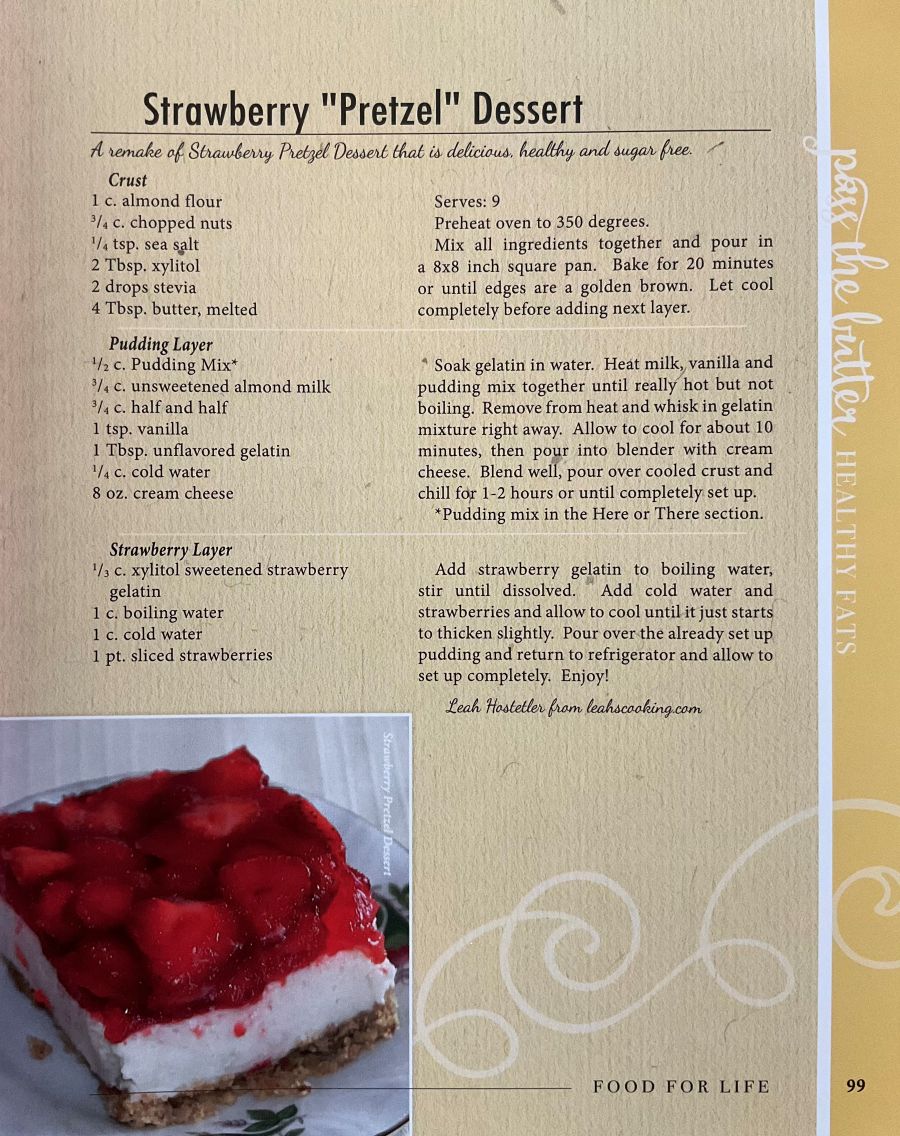 Inside page of Food for Life by Margaret Raber.