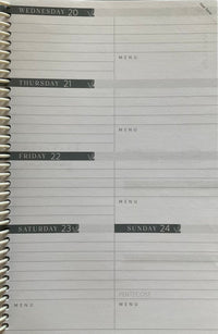 Inside page of the Homemaker's Friend 2026 Daily Planner by Sue Hooley.