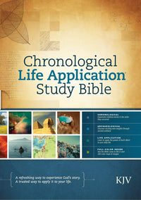 Front of KJV Chronological Life Application Study Bible case.