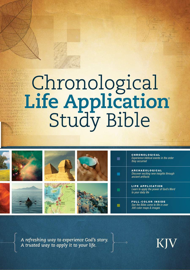 Front of KJV Chronological Life Application Study Bible case.