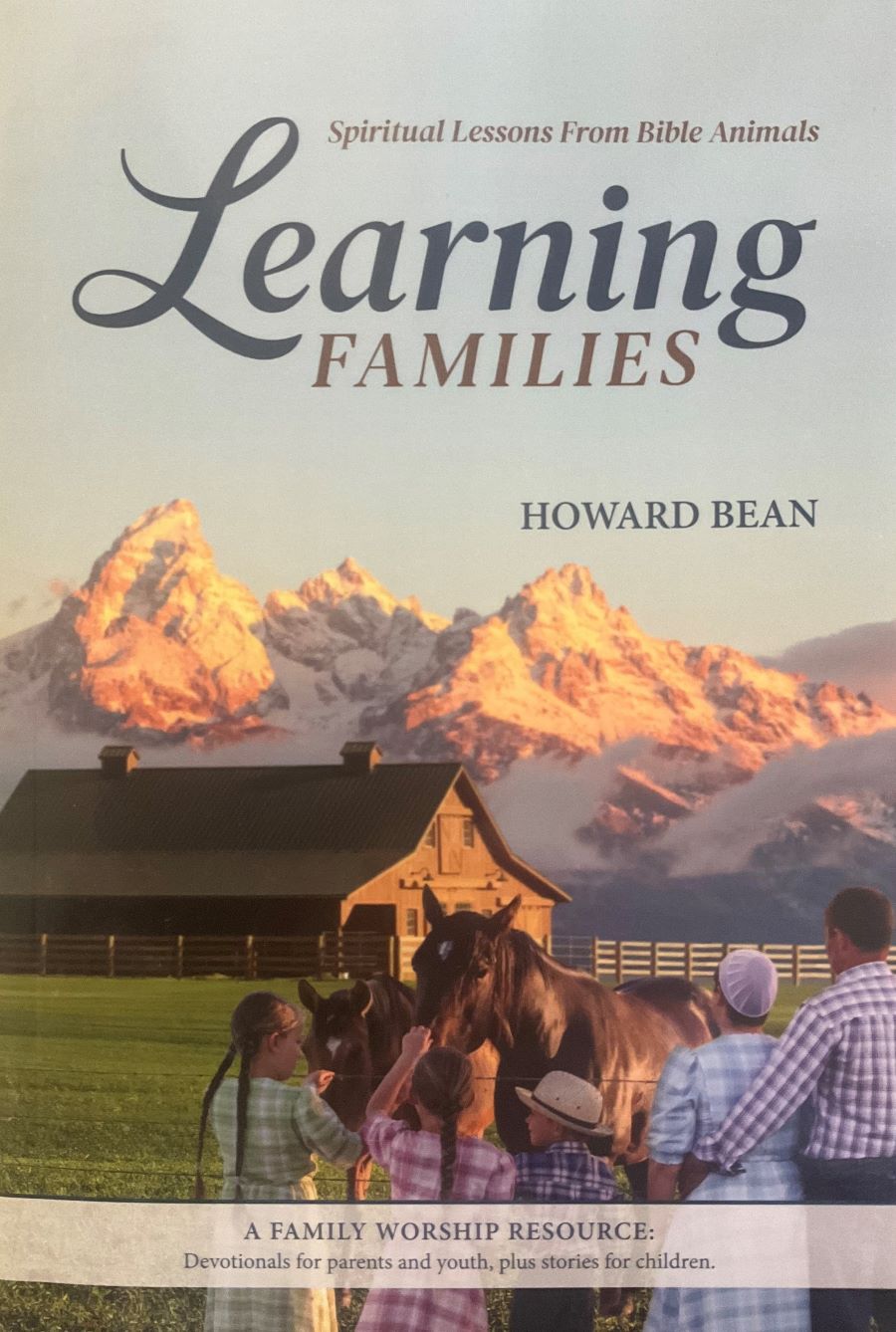 Front cover of Learning Families: Spiritual Lessons From Bible Animals by Howard Bean.