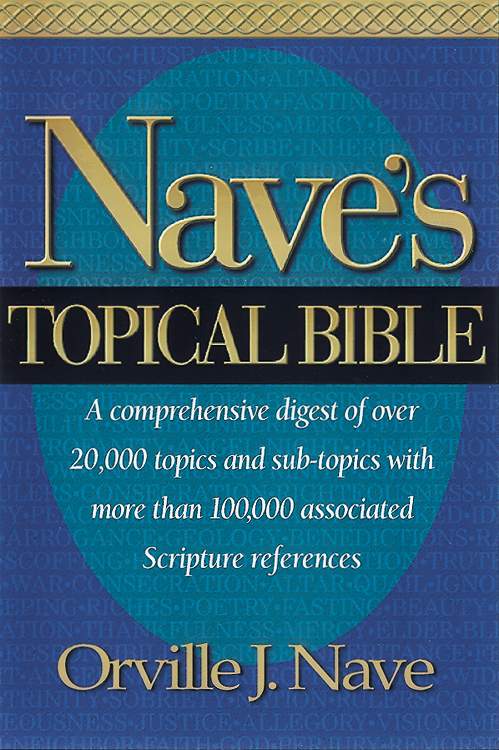 Front cover of Nave's Topical Bible.