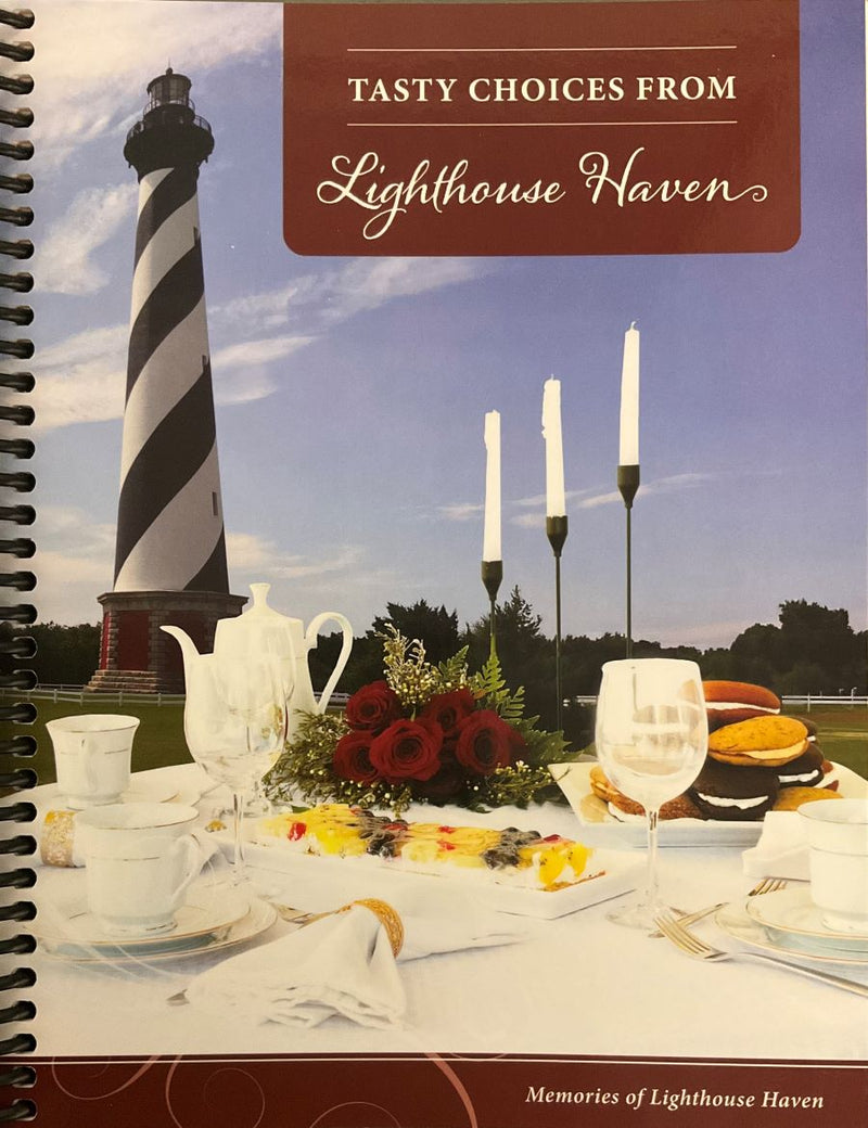 Front cover of Tasty Choices From Lighthouse Haven cookbook.