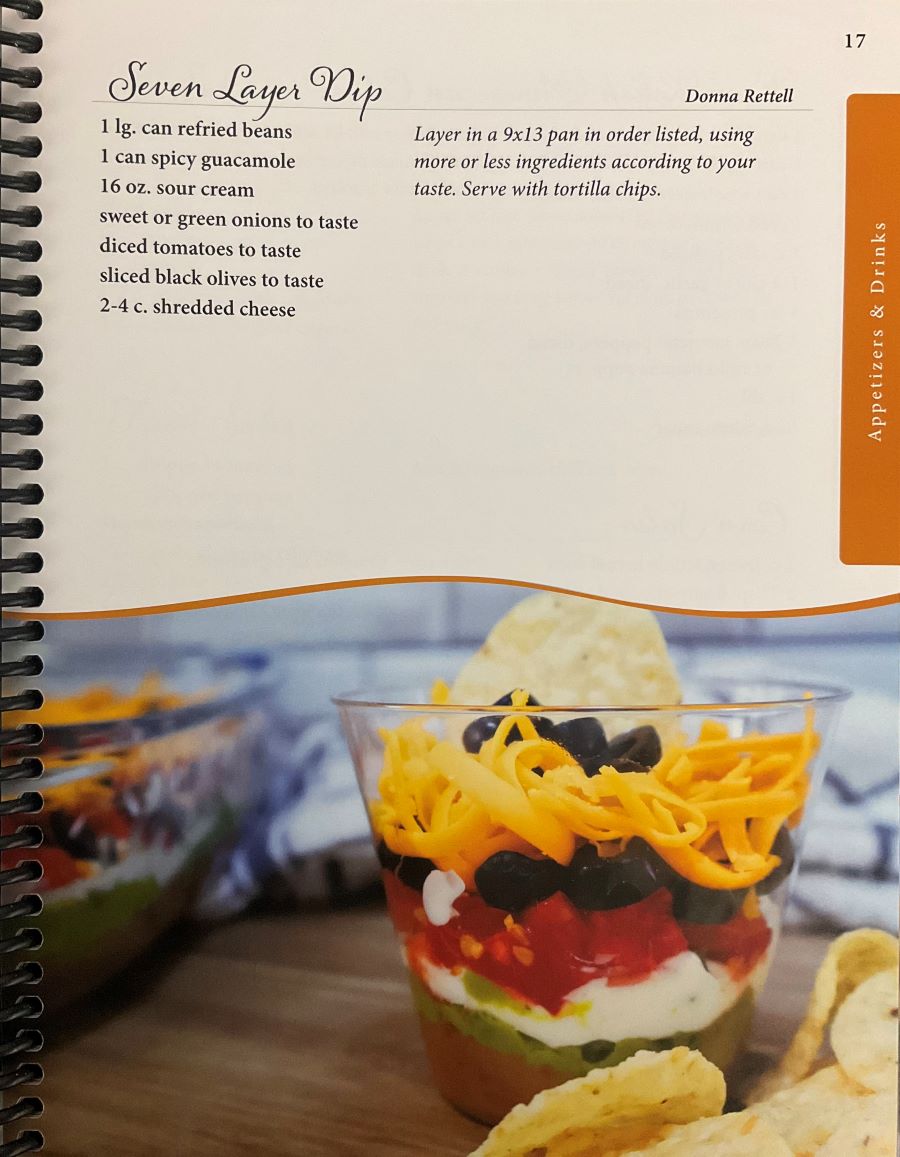 Sample page of Tasty Choices From Lighthouse Haven cookbook.