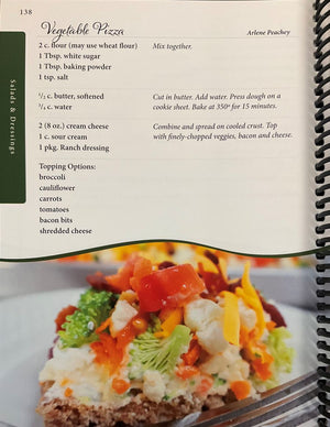 Sample page of Tasty Choices From Lighthouse Haven cookbook.