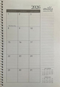 Inside page of The 2026 Time Keeper.