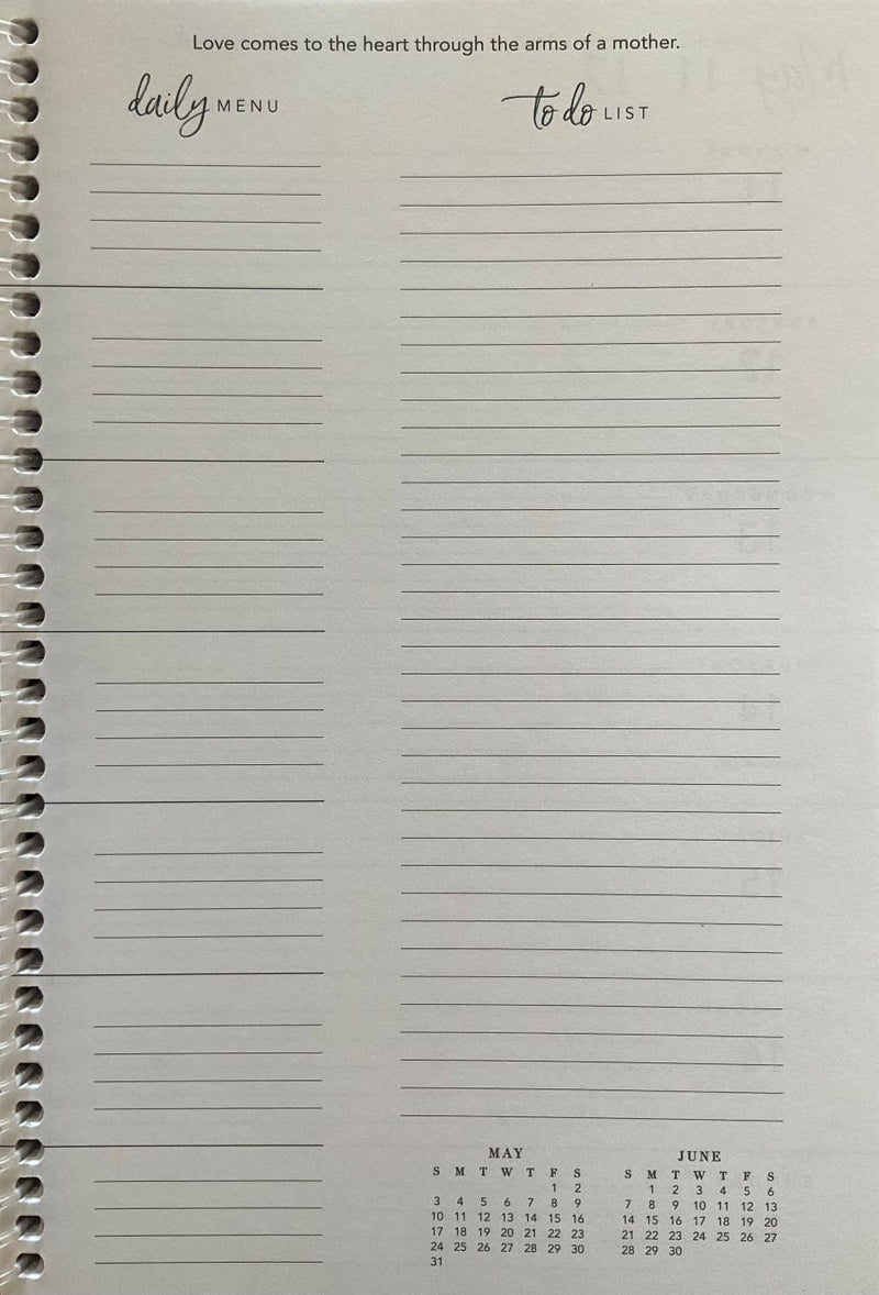 Inside page of The 2026 Time Keeper.