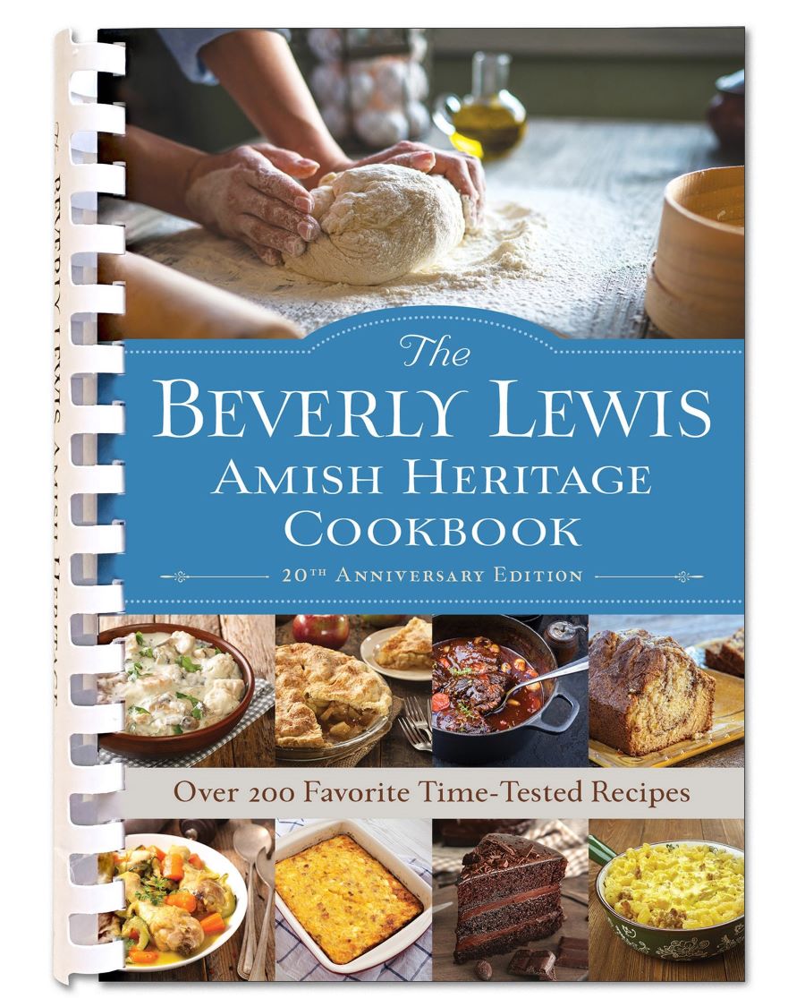 Front cover of The Beverly Lewis Amish Heritage Cookbook, 20th Anniversary Edition.