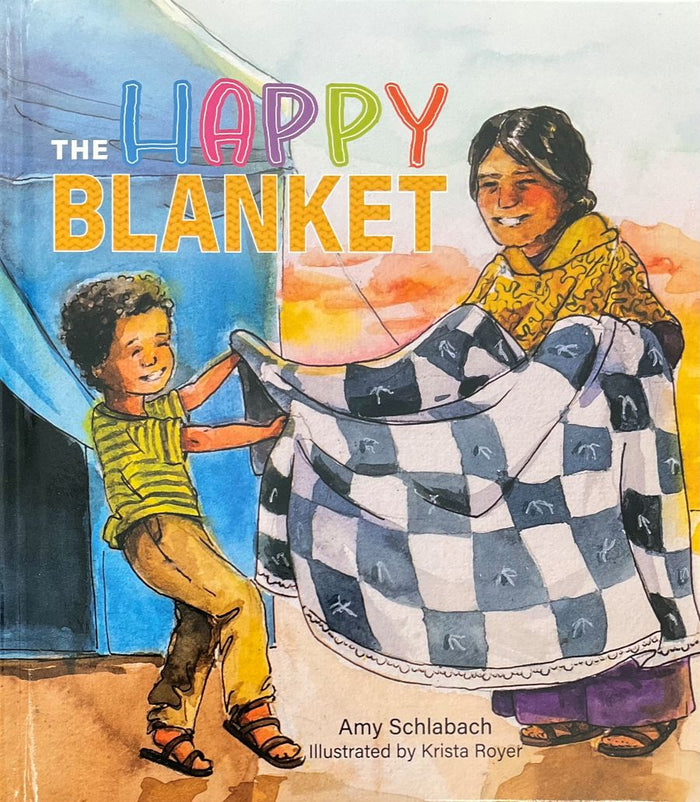 Front cover of The Happy Blanket by Amy Schlabach