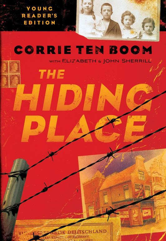 Front cover of The Hiding Place (young reader's edition) by Corrie Ten Boom.