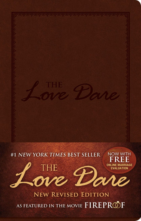 Front cover of The Love Dare Leathertouch by Alex Kendrick and Stephen Kendrick.