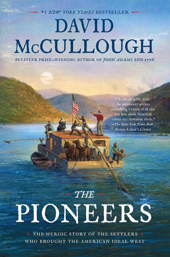 Front cover of The Pioneers by David McCullough.