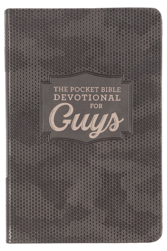 Front cover of The Pocket Bible Devotional for Guys.