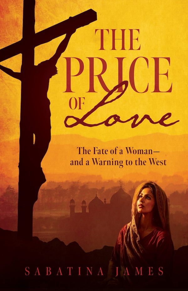 Book cover of 'The Price of Love' with a woman and cross illustration.