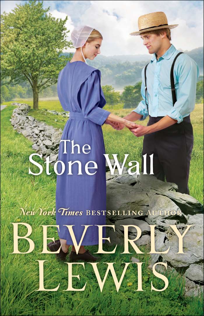Front cover of The Stone Wall by Beverly Lewis.